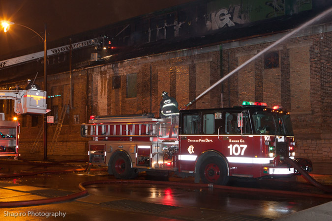 Chicago 3-11 Alarm fire 12-27-11 at 2626 W Roosevelt Road